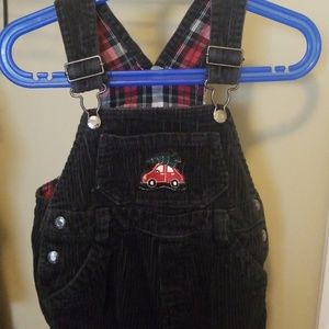 Christmas corduroy overalls